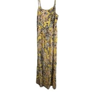 Evereve Yellow Floral Maxi Dress